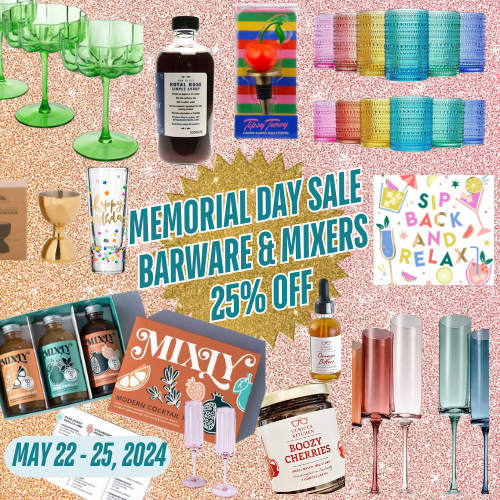 🎉 Don't Miss Out: Memorial Day Sale Starts Now! Enjoy 25% Off Barware and Cocktail Mixers!