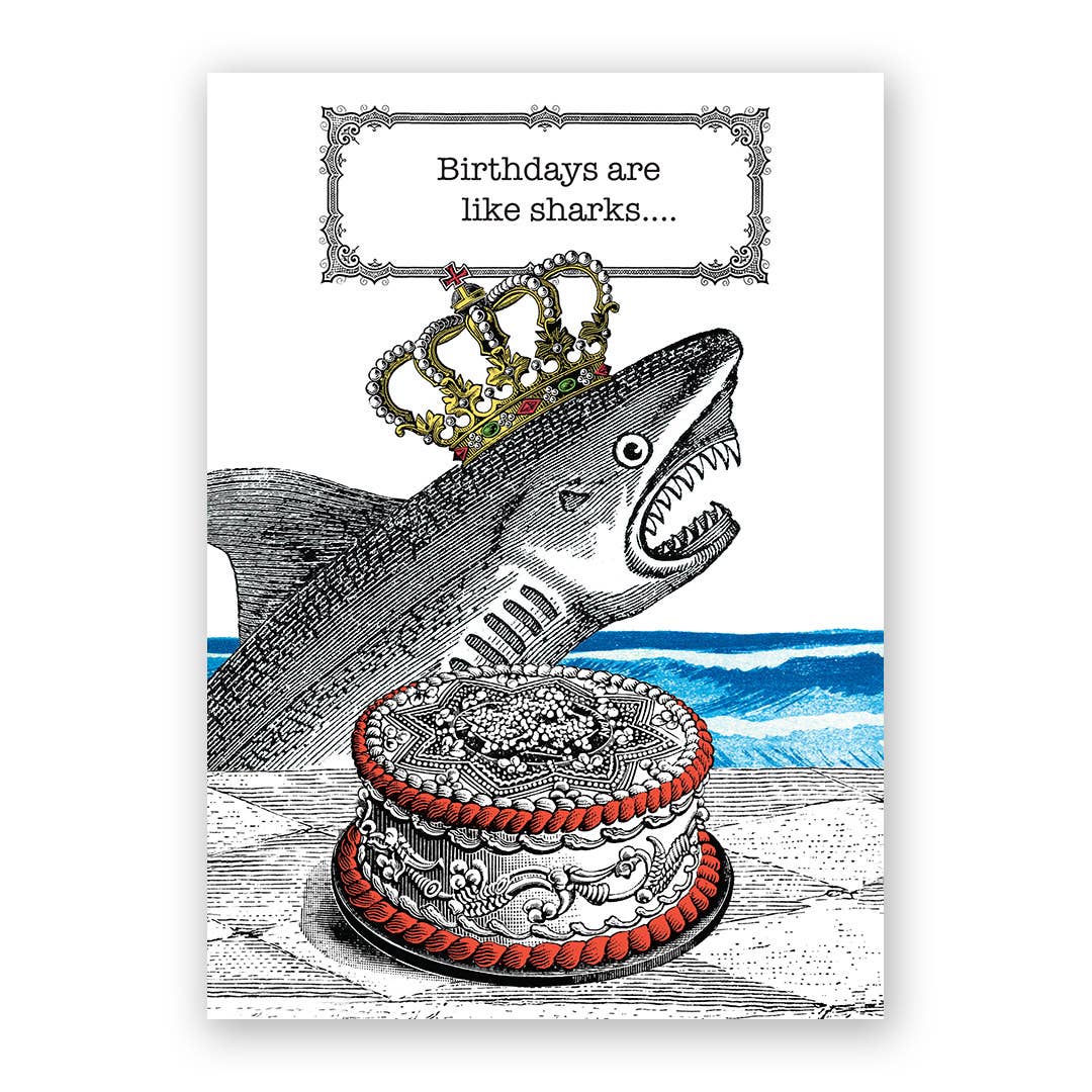 Shark Birthday Greeting Card