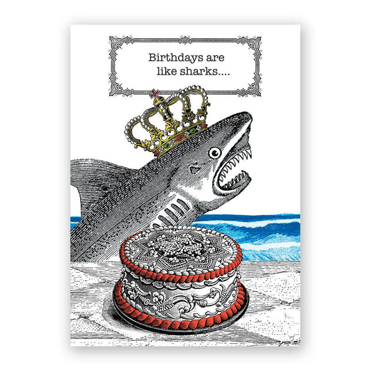 Shark Birthday Greeting Card