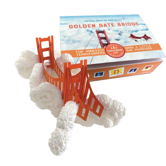 Crystal Growing Golden Gate Bridge