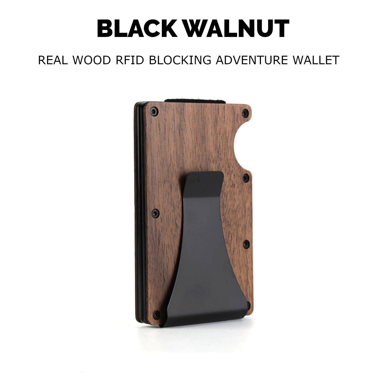 Black Walnut Adventure Wallet