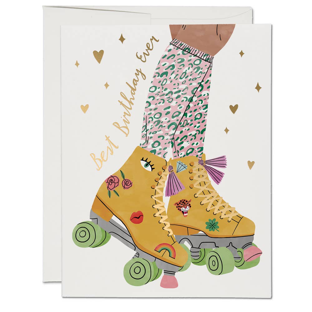 Roller Skate Greeting Card