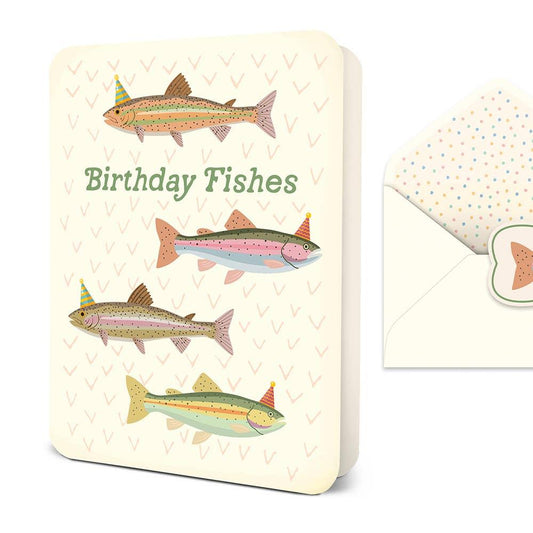 Birthday Fishes Greeting Card