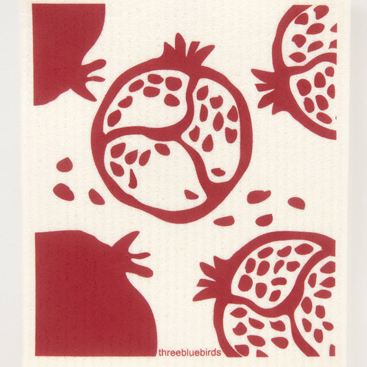 Pomegranate Swedish Dishcloth