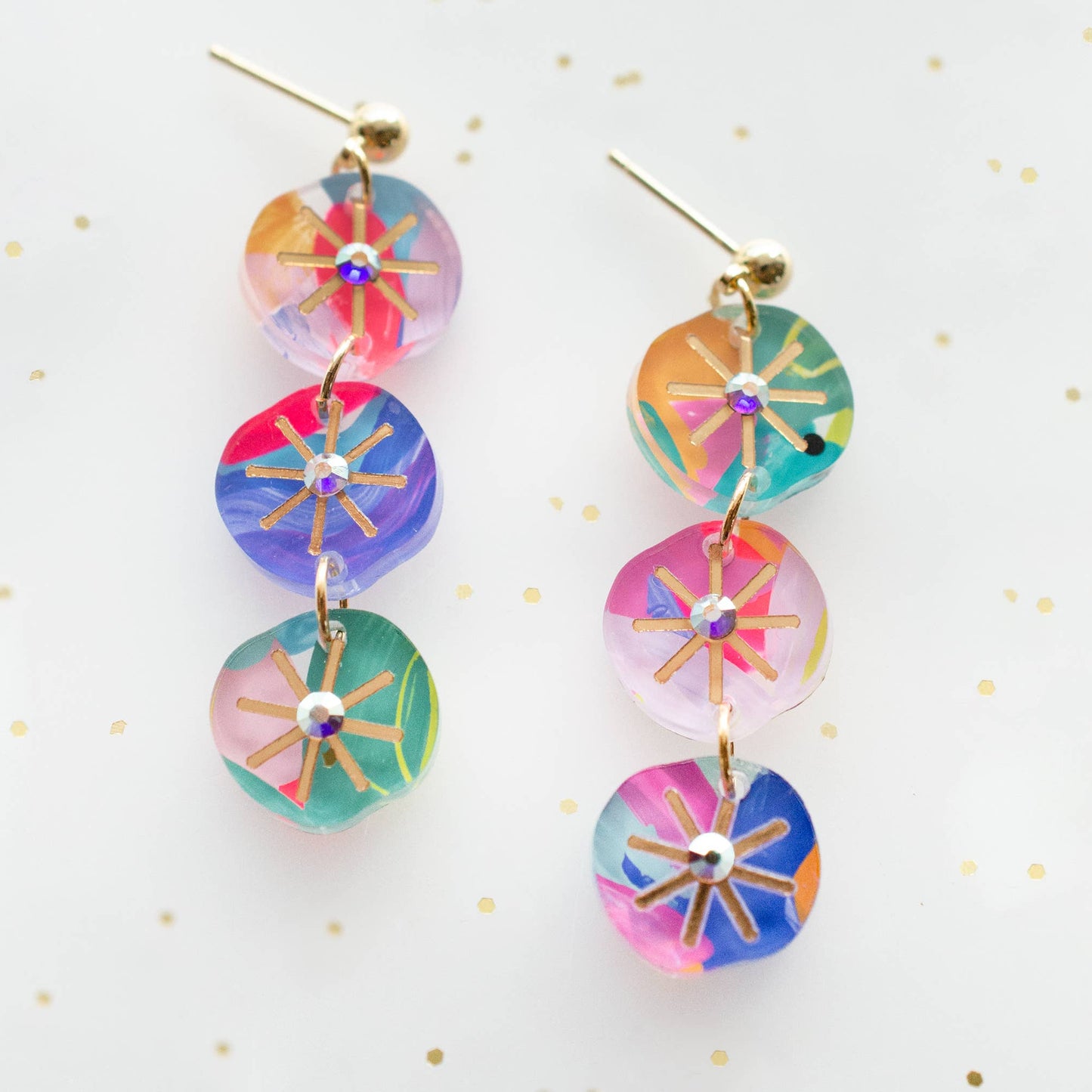 Abstract Dangle Earrings