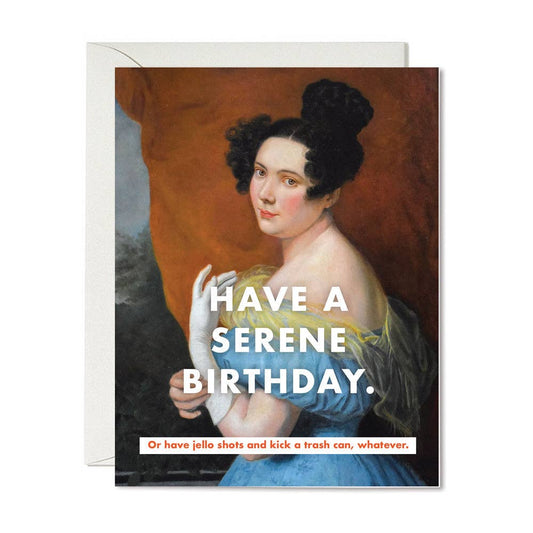 Serene B-day Greeting Card