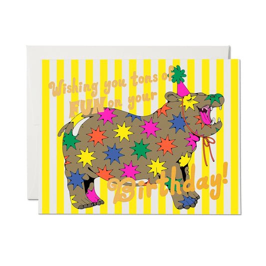 Star Hippos Greeting Card