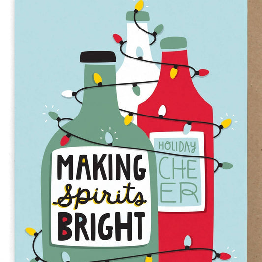 Holiday Spirits Greeting Card