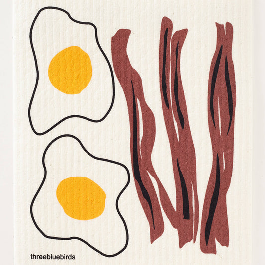 Bacon and Eggs Swedish Dishcloth