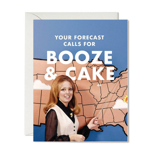 Booze and Cake Greeting Card