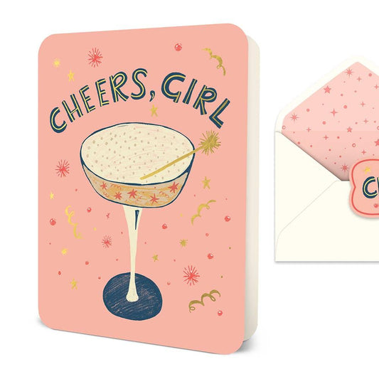 Cheers, Girl Greeting Card