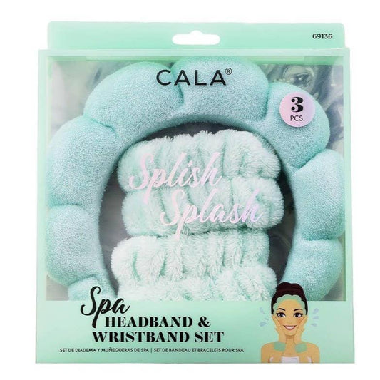 Mint Spa Headband & Wristband Set