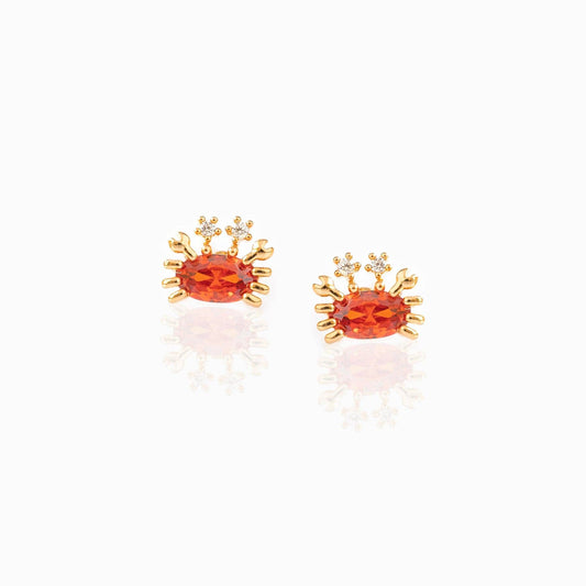 Gold Crab Studs