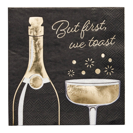 Gold Disco Cocktail Napkin