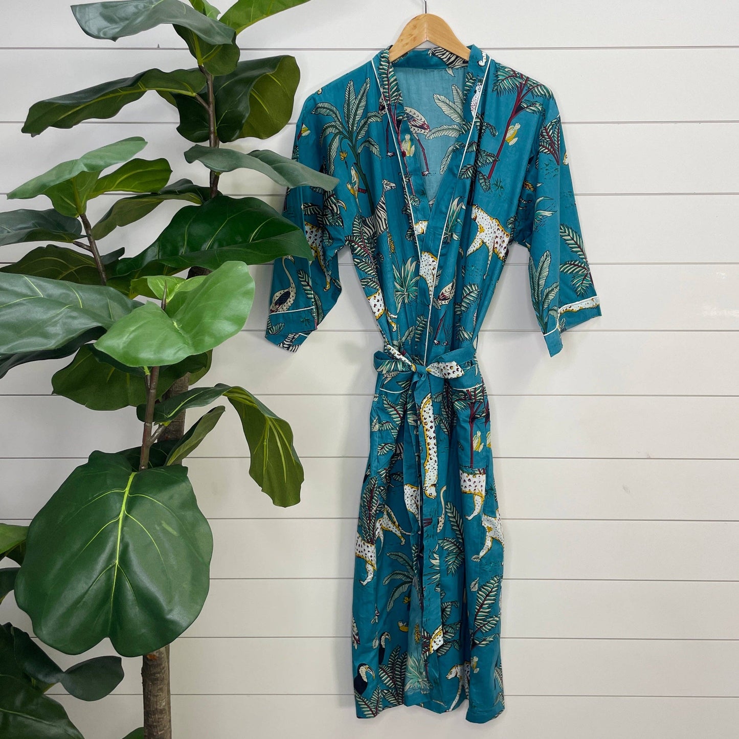 Sapphire Safari Print Robe