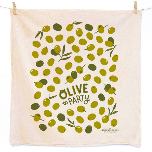 Olives Dish Towel