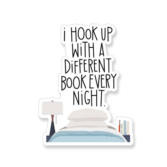 Hook up with a Book Sticker